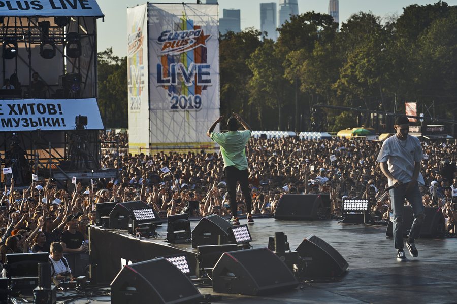L.B.ONE on stage at Europa Plus LIVE 2019